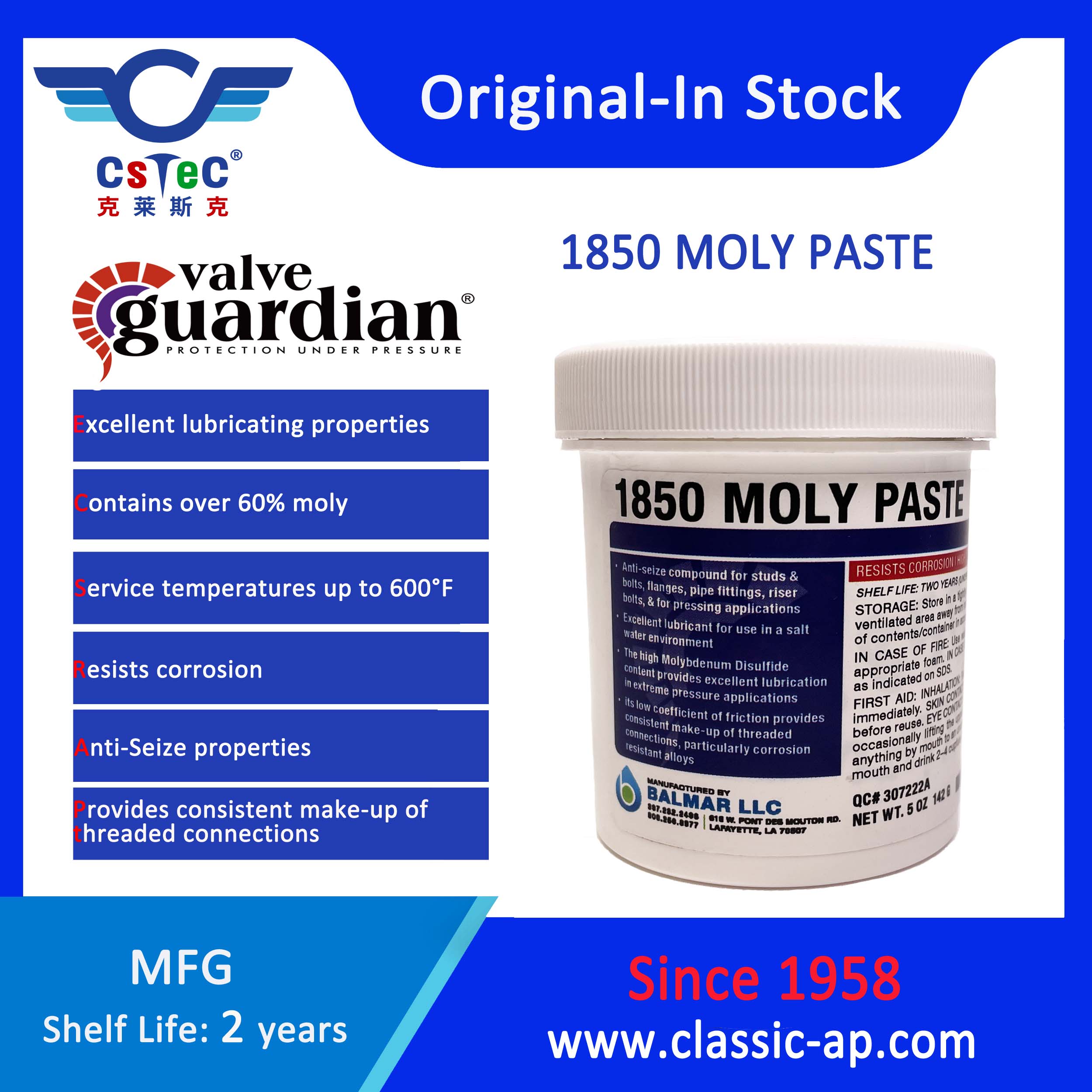 Valve Guardian 1850 Moly Paste