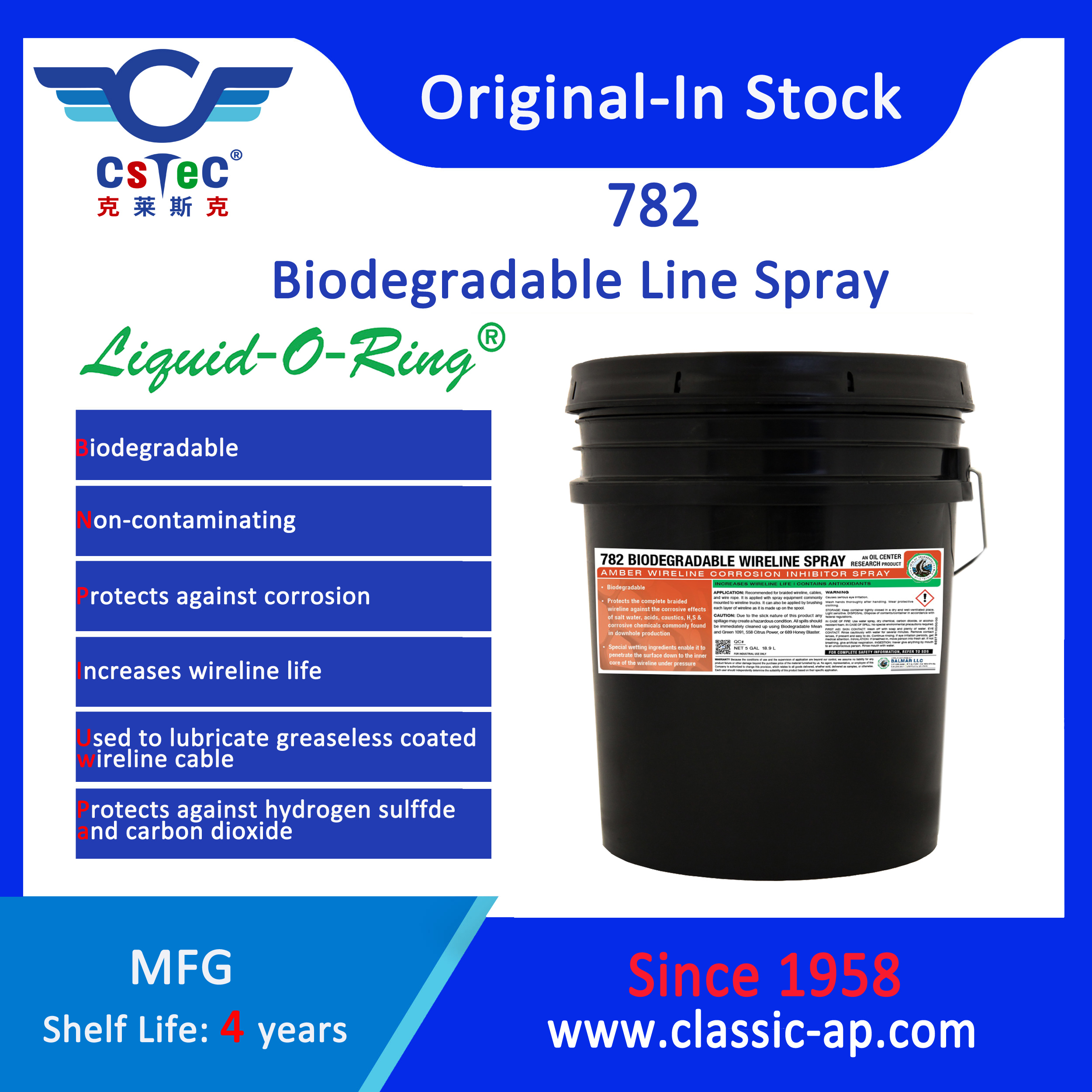 Liquid-O-Ring 782 Biodegradable Spray